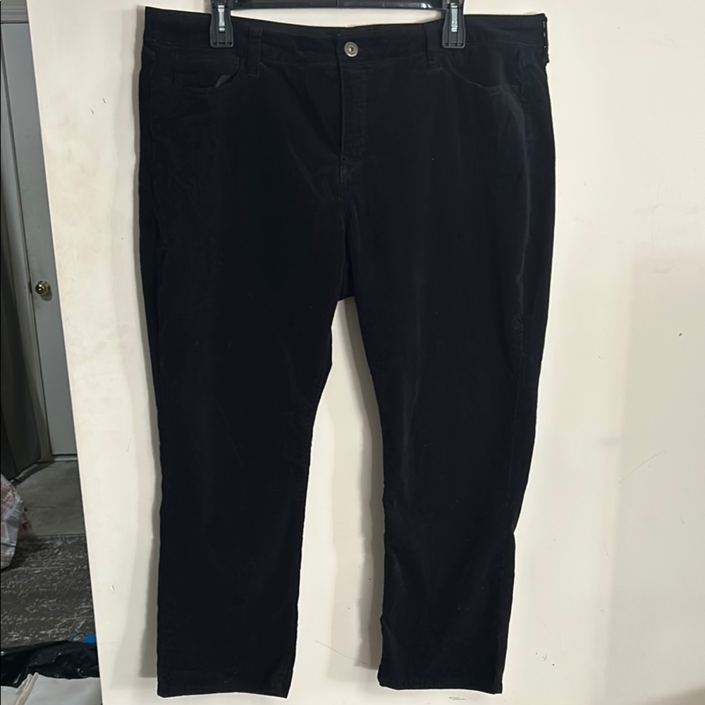 EUC St. John’s Bay black corduroys size 24W